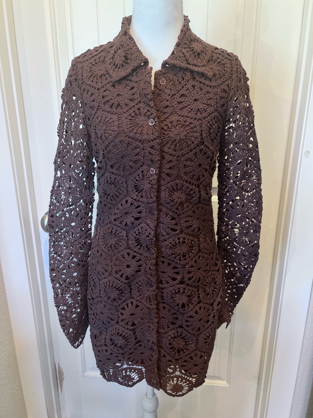 Le Lis Crochet Mini Dress, Top, Jacket Versatile Button-Front Lined Sz Small